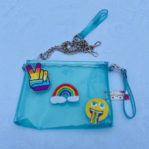 BARI LYNN**Blue Clear Adorable Emoji Bag - Picture 3 of 4